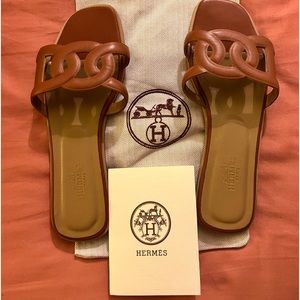 Hermes calfskin Sandal